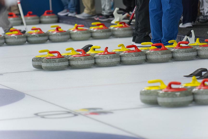 corporate event team building photography minnesota curling