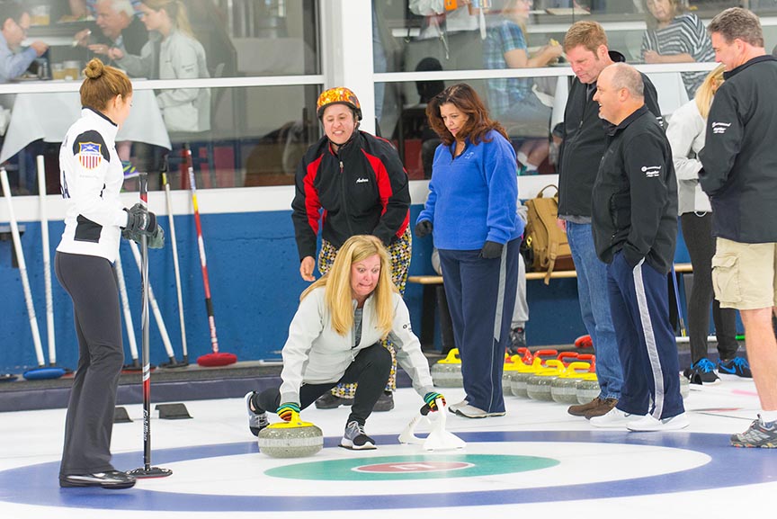 corporate event team building photography minnesota curling