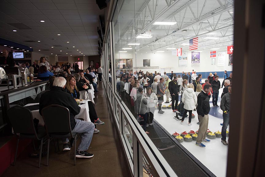 corporate event team building photography minnesota curling