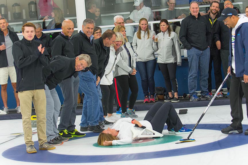 corporate event team building photography minnesota curling