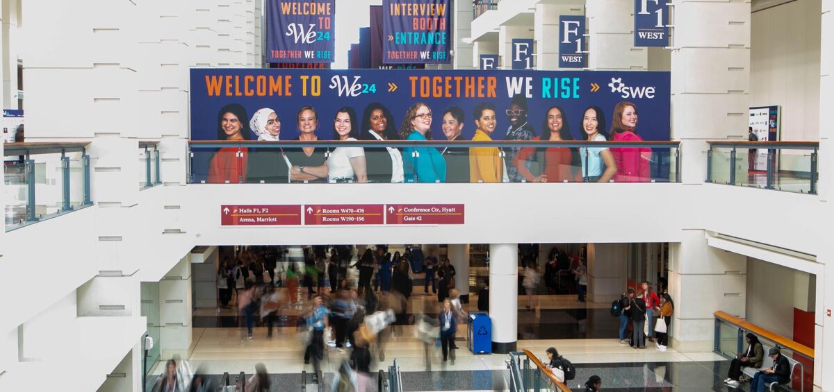 society of women engineer conference marketing banner