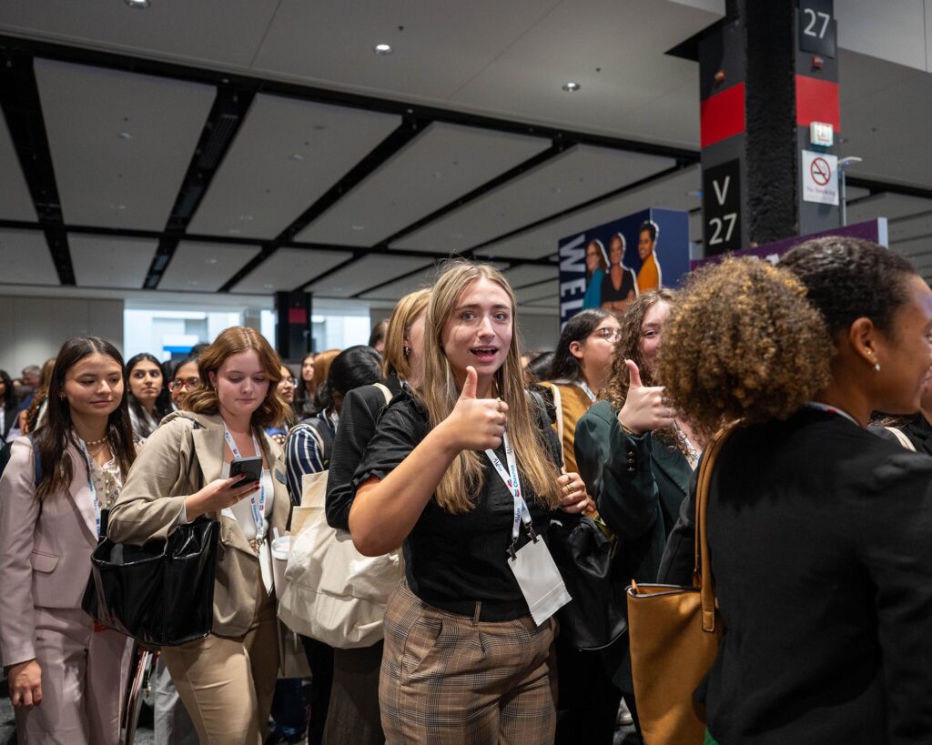 photographer image of society of women engineer conference marketing banner, corporate photography, event photographer, travel photography